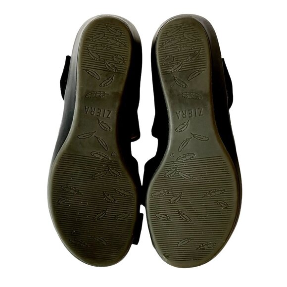 ZIERA Super Soft DOXIE Suede Adjustable Black COMFORT Strappy ARCH SUPPORT Sz 6 - Picture 13 of 16
